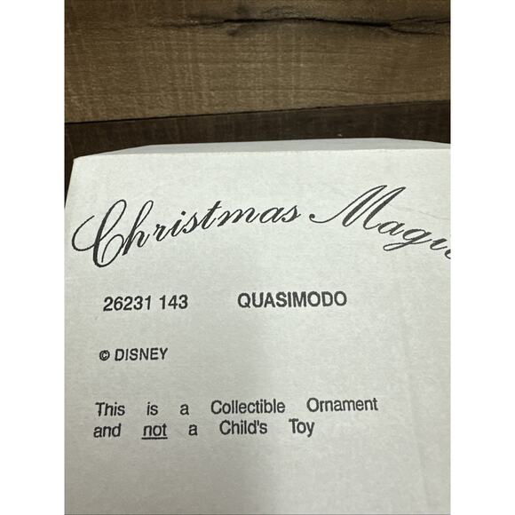 Disney The Hunchback of Notre Dame Quasimodo Ornament Grolier In Box - Picture 3 of 3